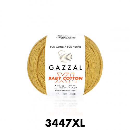 Baby Cotton XL Gazzal 3447 желтая горчица