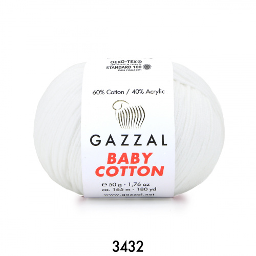 Baby Cotton Gazzal 3432 белоснежный