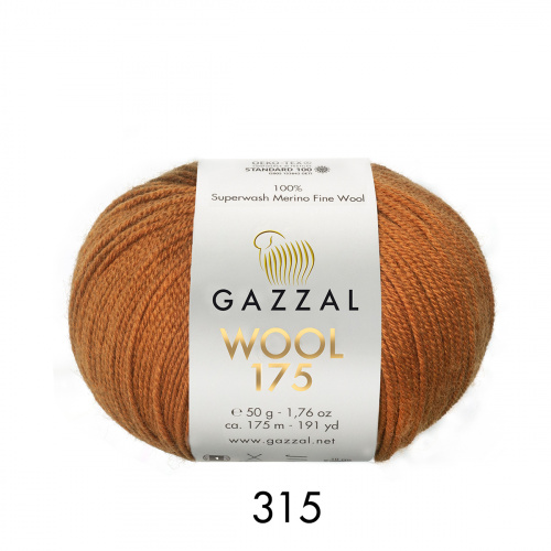 Wool 175 315 рыжий