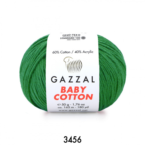 Baby Cotton Gazzal 3456 изумруд