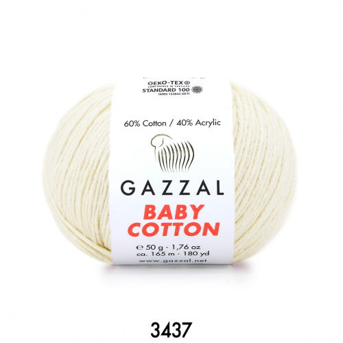 Baby Cotton Gazzal 3437 молочный