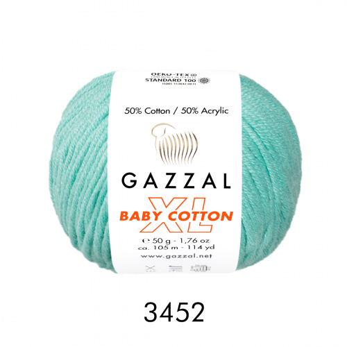 Baby Cotton XL Gazzal 3452 зеленая бирюза