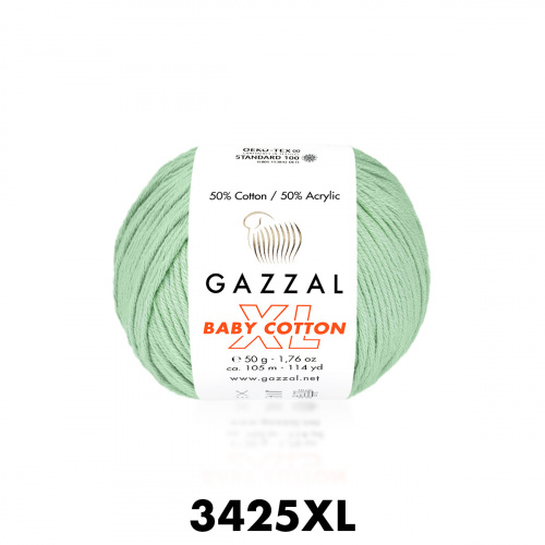 Baby Cotton XL Gazzal 3425 светлая мята