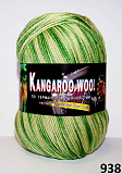 Kangaroo wool меланж 938 молочно-салатовый