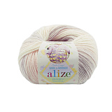 Baby Wool Batik 6554 бело-розово-сиреневый нежный*