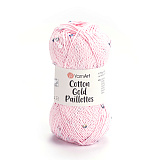 Cotton Gold Paillettes 7107 светло-розовый