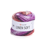 Linen Soft 7413 лиловый-красный