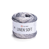 Linen Soft 7406 серый-белый