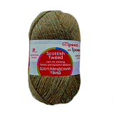 Шотландский твид 1455 горчичный меланж 