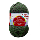 Шотландский твид 1451 меланж тайга