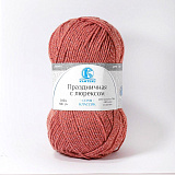 Праздничная с люрексом 088 брусника