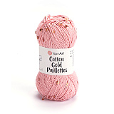 Cotton Gold Paillettes 7108 персик