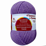Шотландский твид 1458 фиалковый меланж 