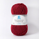 Праздничная с люрексом 091 вишня