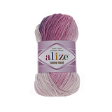 Cotton Gold Batik 3302 бело-розово-сиреневый