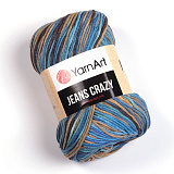 Jeans Crazy 7202 сине-бежево-коричневый