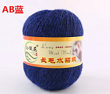 Long Mink Wool 68 синий