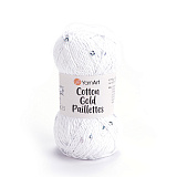 Cotton Gold Paillettes 7102 белый