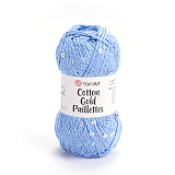 Cotton Gold Paillettes 7110 голубой