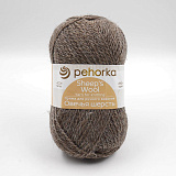 Овечья шерсть 371 натур.серый